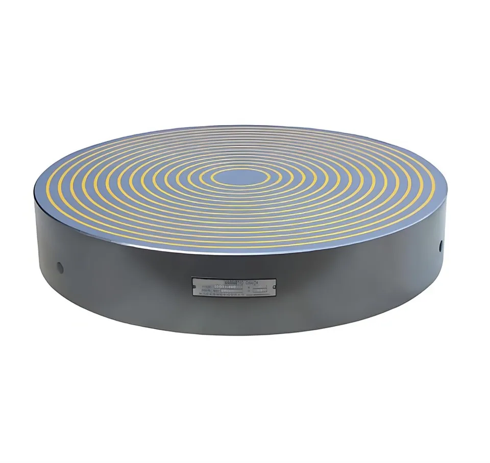 צ'אק אלקטרו מגנטי עגול עם קטבים קונצנטריים